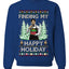Finding My Happy Holiday, Unisex Ugly Christmas Sweater, Crewneck Sweatshirts