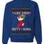 Hefty And Hung Christmas Sweater, Funny Unisex Ugly Christmas Crewneck Sweatshirts