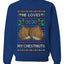 He Loves my Chestnuts, Unisex Ugly Christmas Sweater Crewneck Sweatshirts