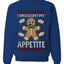 I Brought My Appetitie, Unisex Ugly Christmas Crewneck Sweatshirts