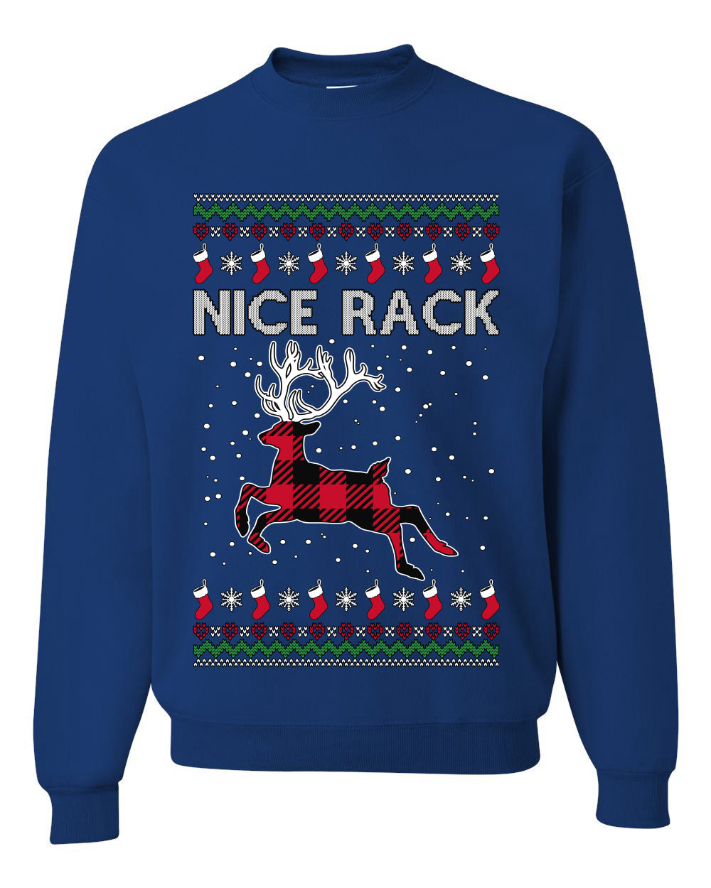 Nice Rack Well Hung, Unisex Ugly Christmas Sweater, Crewneck Sweatshirts