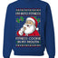 I'm Into Fitness Cookie In My Mouth Santa,Unisex Ugly Christmas Sweater, Crewneck Sweatshirts