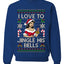 I Love To Jingle His Bells, Unisex Ugly Christmas Sweater, Crewneck Sweatshirts