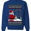 Santa Drone Show Reindeer, Unisex Ugly Christmas Sweater Crewneck Sweatshirts