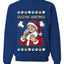 Seazyns Greeting Santa Packing Lip Pouch, Unisex Ugly Christmas Sweater Crewneck Sweatshirts