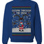 Goopin' Through The Snow Gamer Santa, Unisex Ugly Christmas Sweater Crewneck Sweatshirts