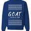 G.O.A.T. God Over All Things, Unisex Ugly Christmas Sweater Crewneck Sweatshirts