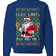I Saw Santa Splitting The G, Unisex Ugly Christmas Sweater Crewneck Sweatshirts
