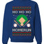 Ho Ho Ho Homerun, Baseball Fan Christmas Design, Unisex Ugly Christmas Sweater Crewneck Sweatshirts
