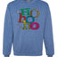 Colorful Ho Ho Ho Merry Christmas Unisex Crewneck Graphic Sweatshirt