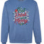 Eat Drink and Be Merry, Christmas Holiday Design Unisex Christmas Sweater, Crewneck Sweatshirts