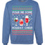 Pour Me Some Holiday Cheer Ugly Christmas Sweater Unisex Crewneck Sweatshirt