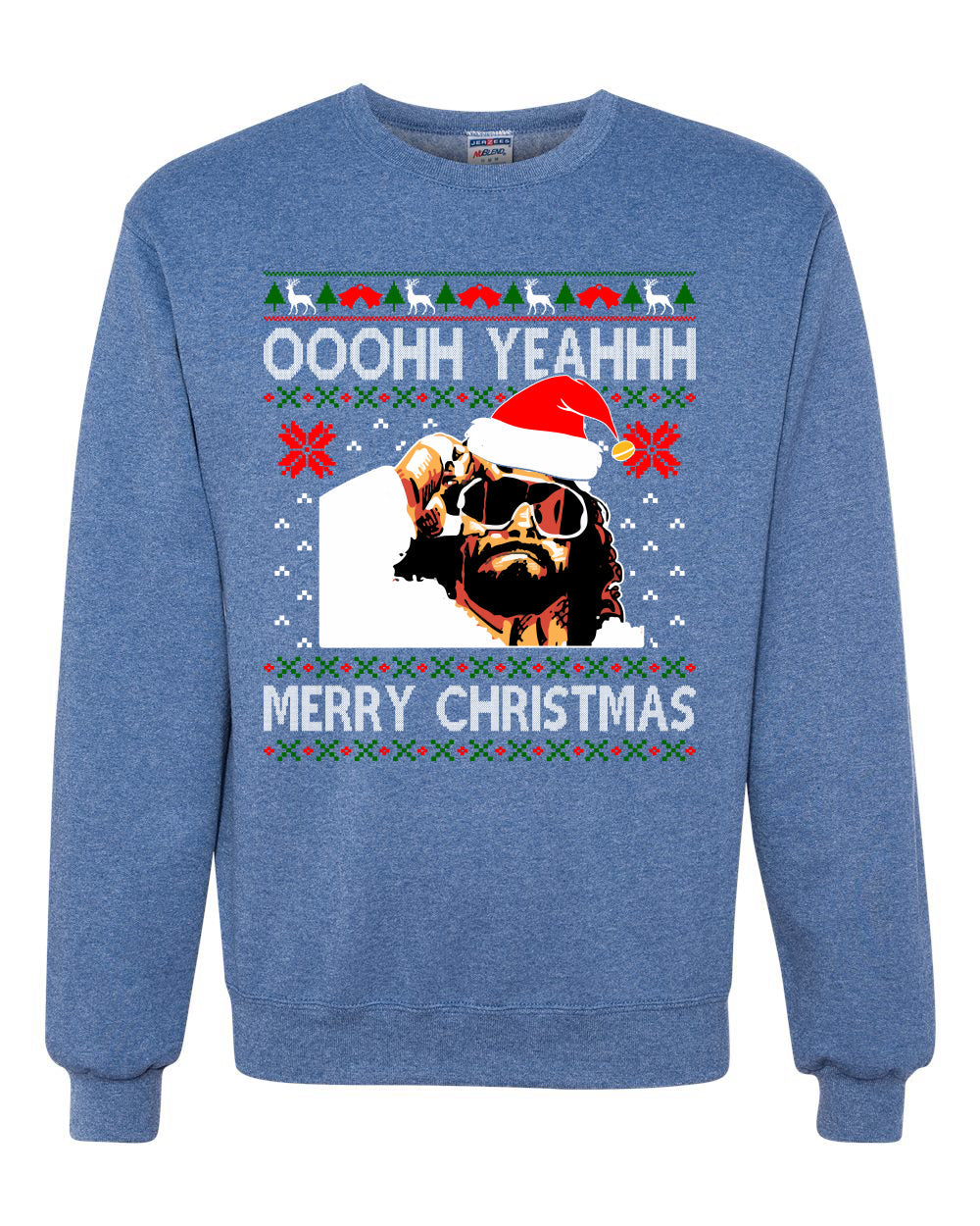 Ooohh Yeahhh Merry Christmas Ugly Christmas Sweater Unisex Crewneck Sweatshirt