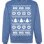 Christmas Ho Ho Ho Ugly Christmas Sweater Unisex Crewneck Sweatshirt