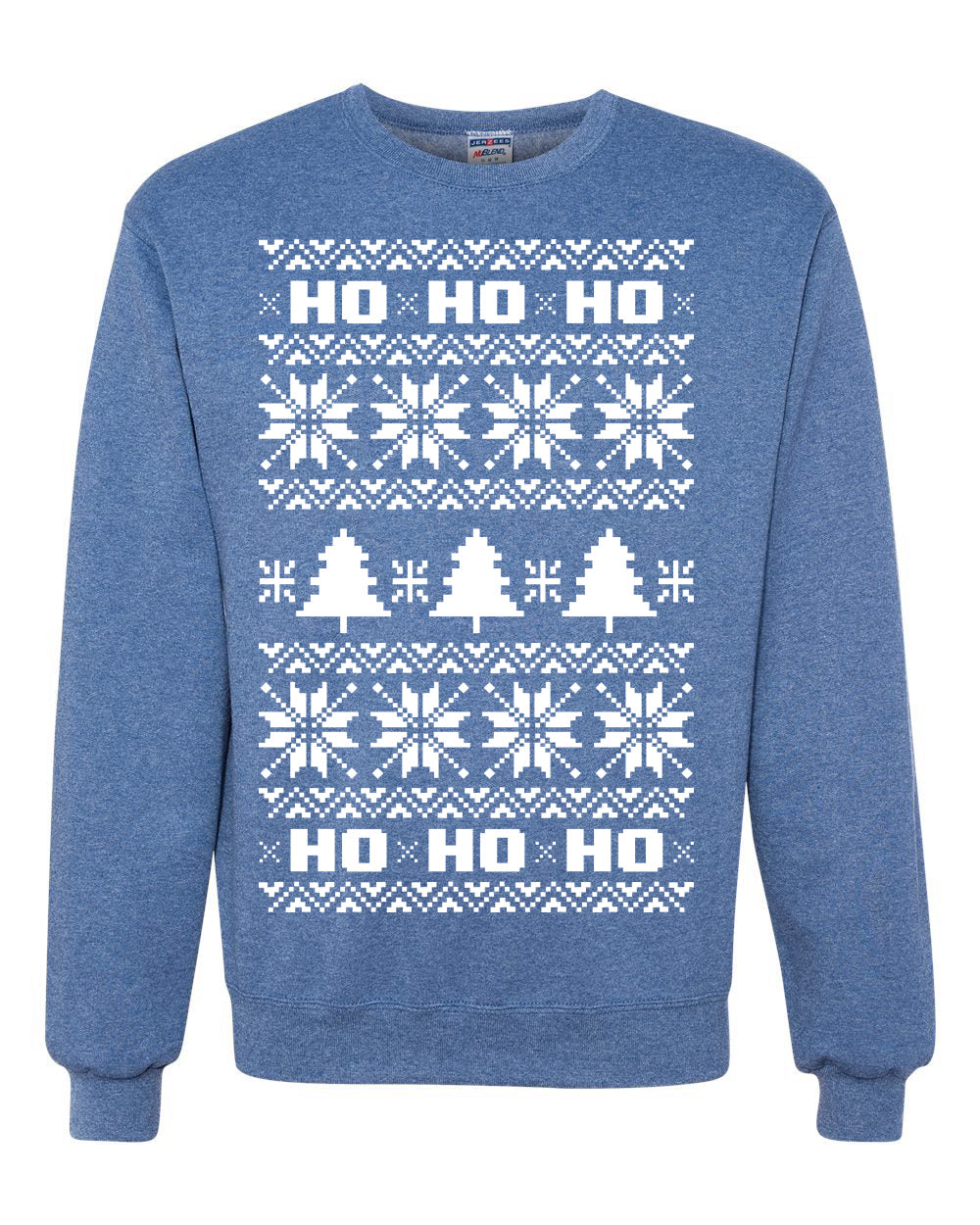 Christmas Ho Ho Ho Ugly Christmas Sweater Unisex Crewneck Sweatshirt