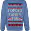 Forced Family Fun, Xmas Holiday Funny Ugly Christmas Sweater Crewneck Sweatshirt
