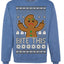 Bite This Funny Gingerbread Cookie Middle Finger Ugly Christmas Sweater Crewneck Sweatshirt