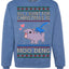 All I Want for Christmas is Moo Deng Cute Pygmy Hippo Ugly Christmas Sweater Crewneck Sweatshirt