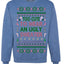 Too Cute to Wear an Ugly Sweater, Funny Xmas Ugly Christmas Sweater Crewneck Sweatshirt