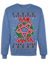 Hail Santa Funny Satanic Candy Devil Heavy Metal Satan Ugly Christmas Sweater Crewneck Sweatshirt
