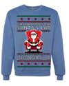What Happens on Santa's Lap Stays on Santa's Lap, Funny Dirty X Rated Naughty Ugly Christmas Sweater Crewneck Sweatshirt