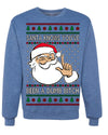 Santa Knows You've Been a Dumb Bitch Funny Vulgar Dirty Ugly Christmas Sweater Crewneck Sweatshirt