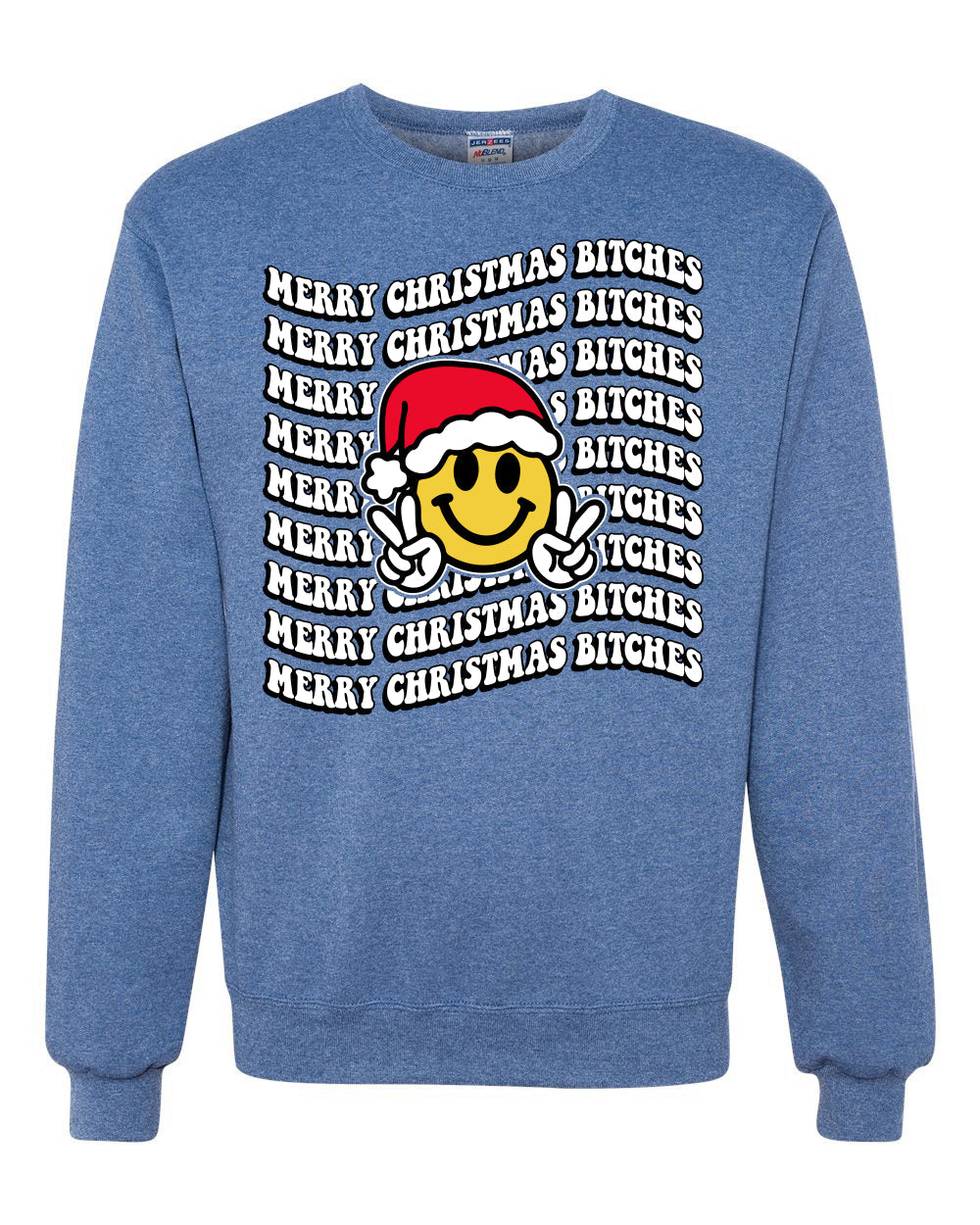 Merry Christmas Bitches Christmas Sweater Unisex Crewneck Sweatshirt