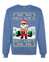 No Lift No Gift Fitness Workout Santa Ugly Christmas Sweater Unisex Crewneck Sweatshirt