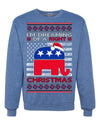 I'm Dreaming Of A Right Christmas Republican GOP  Ugly Christmas Sweater Unisex Crewneck Sweatshirt