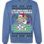 Santa Game Show I'd Like To Solve the Puzzle Wheel Ugly Christmas Sweater Unisex Crewneck Sweatshirt