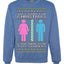 All I Want For Christmas Is For There To Be Two Genders Ugly Christmas Sweater Unisex Crewneck Sweatshirt