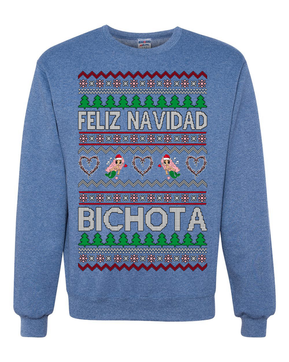 Feliz Navidad Bichota Ugly Christmas Sweater Unisex Crewneck Sweatshirt