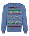 Feliz Navidad Bichota Ugly Christmas Sweater Unisex Crewneck Sweatshirt