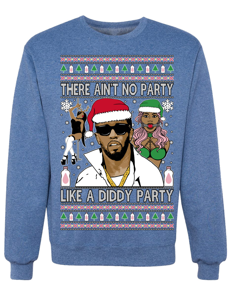 There Ain't No Party Like a Diddy Party Viral Music Meme Ugly Christmas Sweater