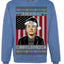 Merry Christmusk Funny Dark MAGA Santa Elon Doge Meme Ugly Christmas Sweater Crewneck Sweatshirts