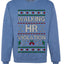Walking HR Violation, Funny Office Humor Christmas Unisex Sweater, Ugly Christmas Crewneck Sweatshirts