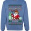 Merry Christmas Y'all Christmas Sweater,Unisex Ugly Christmas Crewneck Sweatshirts