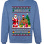 Here's A Big Package For You Santa Christmas Sweater, Unisex Ugly Christmas Crewneck Sweatshirts