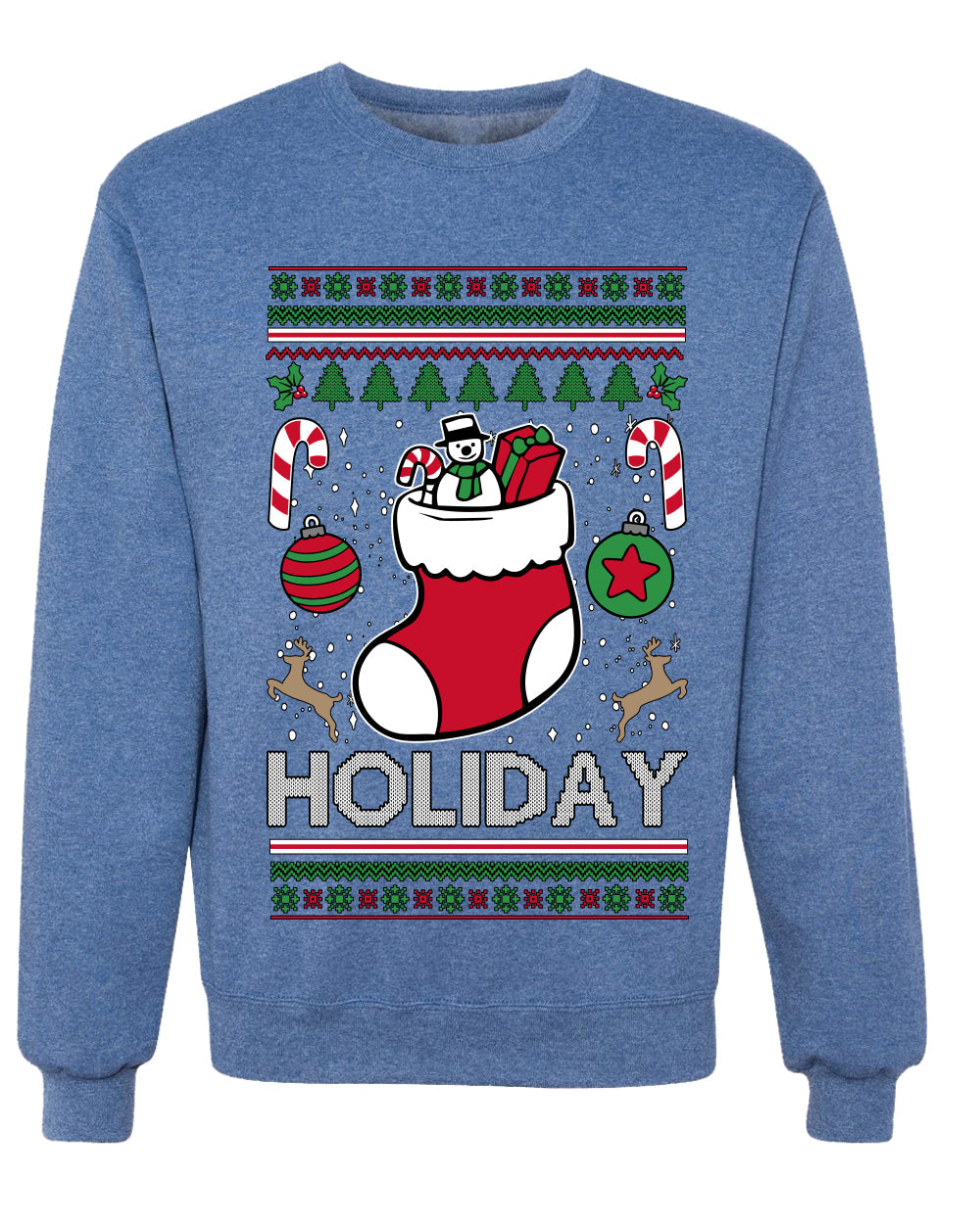 Holiday, Unisex Ugly Christmas Sweater, Crewneck Sweatshirts