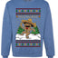 Feliz Navidad Dancing Gingerbread Man, Unisex Ugly Christmas Sweater, Crewneck Sweatshirts