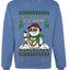 Snow Ice Pimp, Funny Unisex Ugly Christmas Sweater, Crewneck Sweatshirts
