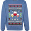 Jingle Bells, Zinfandel Pass The Cabernet Wine Drinker, Unisex Ugly Christmas Sweater, Crewneck Sweatshirts