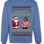 Oh Snap, No Milk And Cookies, They Took my Stamps, Unisex Ugly Christmas Sweater Crewneck Sweatshirts