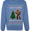 Squatching Through The Snow Bigfoot, Unisex Ugly Christmas Sweater Crewneck Sweatshirts