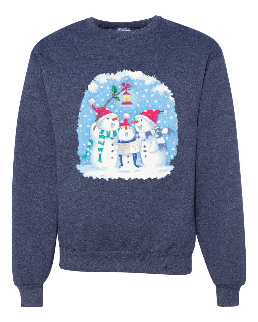 Singing Snowmen Merry Christmas Unisex Crewneck Graphic Sweatshirt