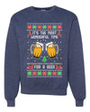 It's The Most Wonderful Time for a Beer Merry Ugly Christmas Sweater Unisex Crewneck Graphic Sweatshirt