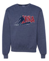 USA Winter Team Sports Fan Collection | USA Skier Sweater, Unisex Crewneck Sweatshirts