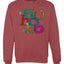 Colorful Ho Ho Ho Merry Christmas Unisex Crewneck Graphic Sweatshirt