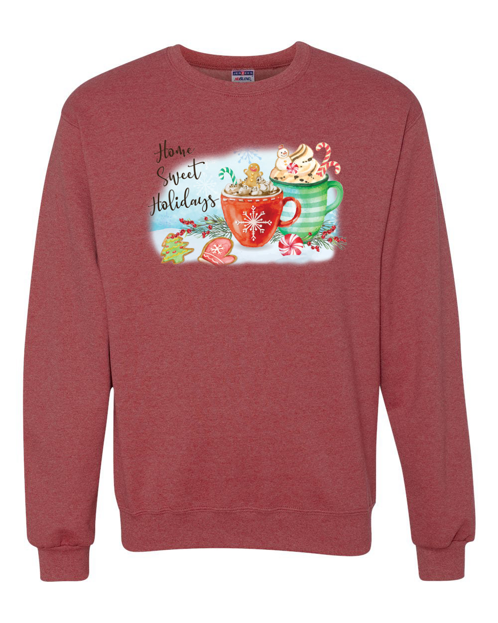 Home Sweet Holidays Merry Christmas Unisex Crewneck Graphic Sweatshirt
