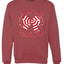 Candy Cane Christmas Club, Cute Bow Peppermint Design Unisex Christmas Sweater, Crewneck Sweatshirts